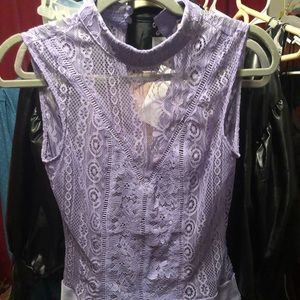 Fashion Nova Bite The Bait Body Suit Lavender